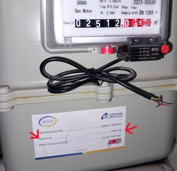 Gas meter example